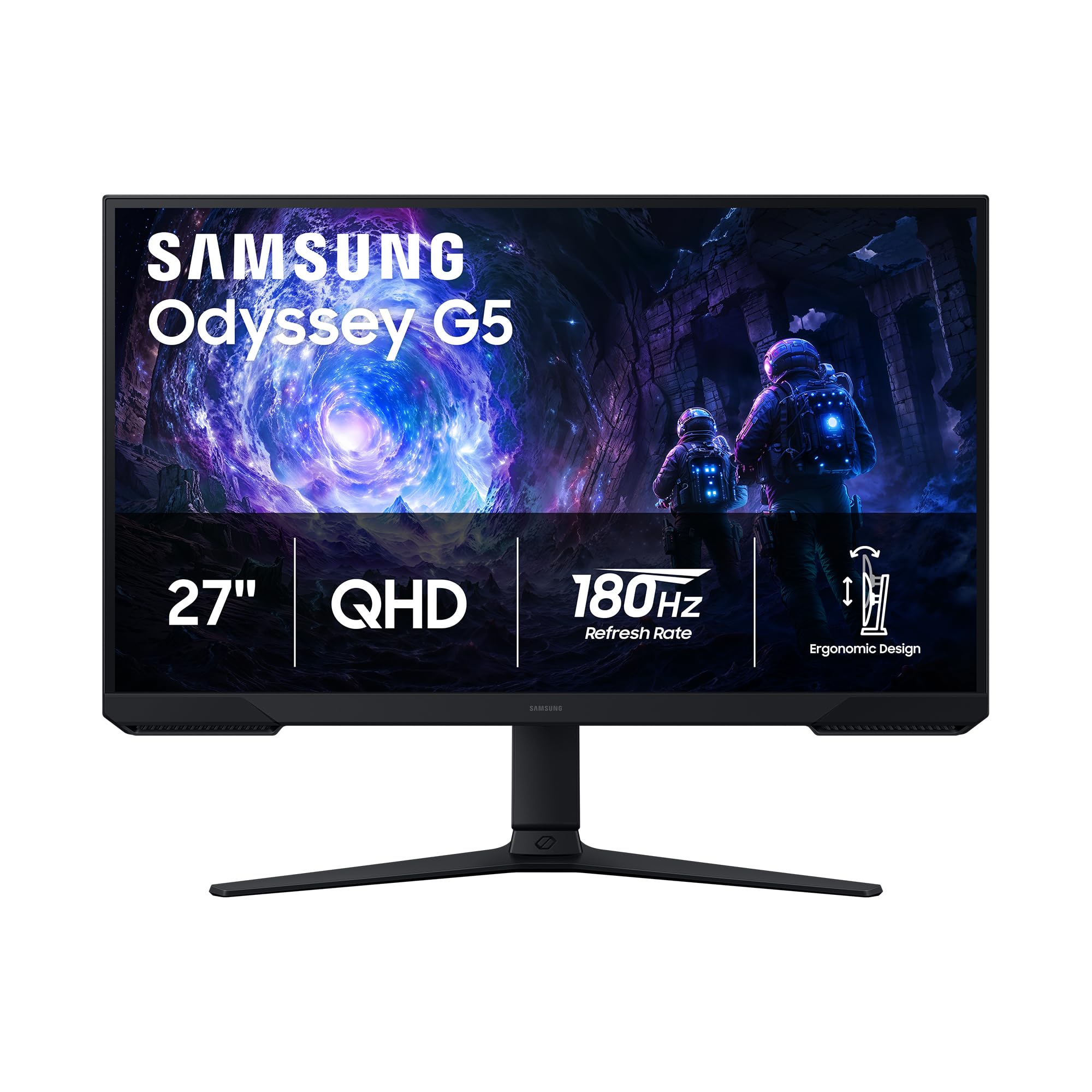 Samsung 27" Odyssey G5 (G51F) Series QHD (1440P) Gaming Monitor | 180Hz, 1ms, AM