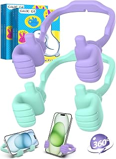 Stocking Stuffers for Teens Girls Boys Gifts Thumbs Up Cell Phone Stand | Adjustable Lazy Phone Holder for Desk, Fun Gift for Women Adults Kids Teenager Tween Trendy Stuff Ideas, Gifts for Christmas