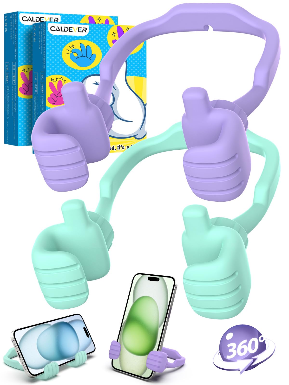 Stocking Stuffers for Teens Girls Boys Gifts Thumbs Up Cell Phone Stand | Adjust