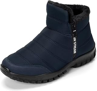 Winter Shoes Men's Warm Lined Snow Boots Short Shaft Non-Slip Men's Boots
