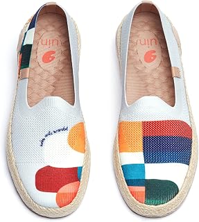 UIN Shoes for Women Slip On Sneakers Comfortable Lightweight Barefoot Travel Art Painted Casual Loafers