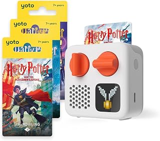 YOTO Mini (2024 Ed.) Kids Audio Player + Harry Potter Bundle 1-3, Ages 7+ | Kids audio player with Harry Potter audiobooks | screen-free storytelling toy | mp3 player for kids | gift ages 7+