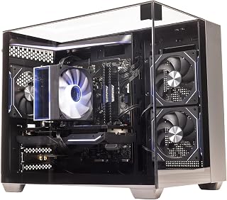 GTR Gaming PC | AMD Ryzen 7 5700X | RX 9060 XT-16GB | 32GB DDR4 3200MHz | 1TB NVMe SSD | 600W 80+ Bronze PSU | ARGB Case | Wi-Fi | Windows 11 Home