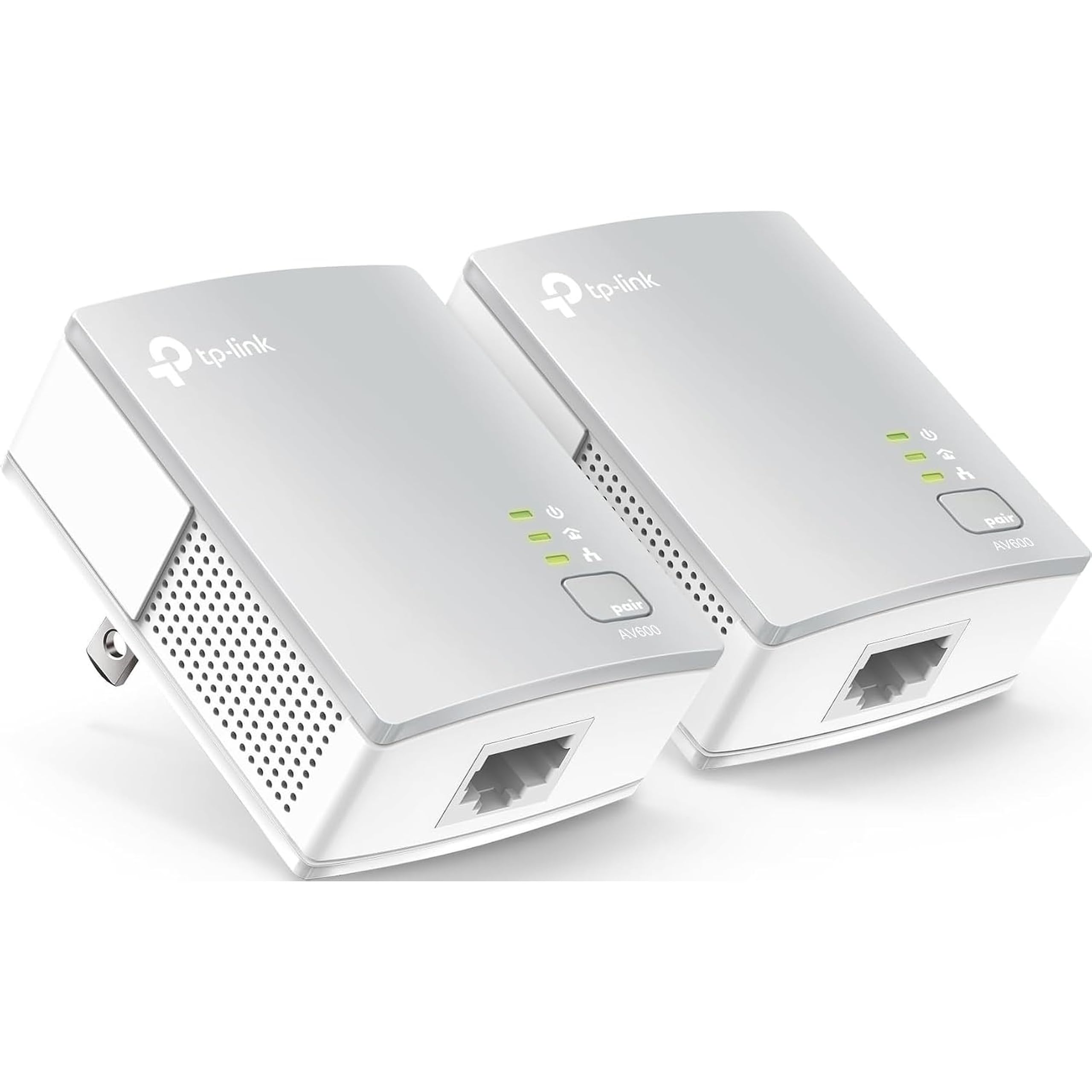 TP-Link AV600 Powerline Ethernet Adapter Kit with 100 Mbps Port | Plug Pair &Pla