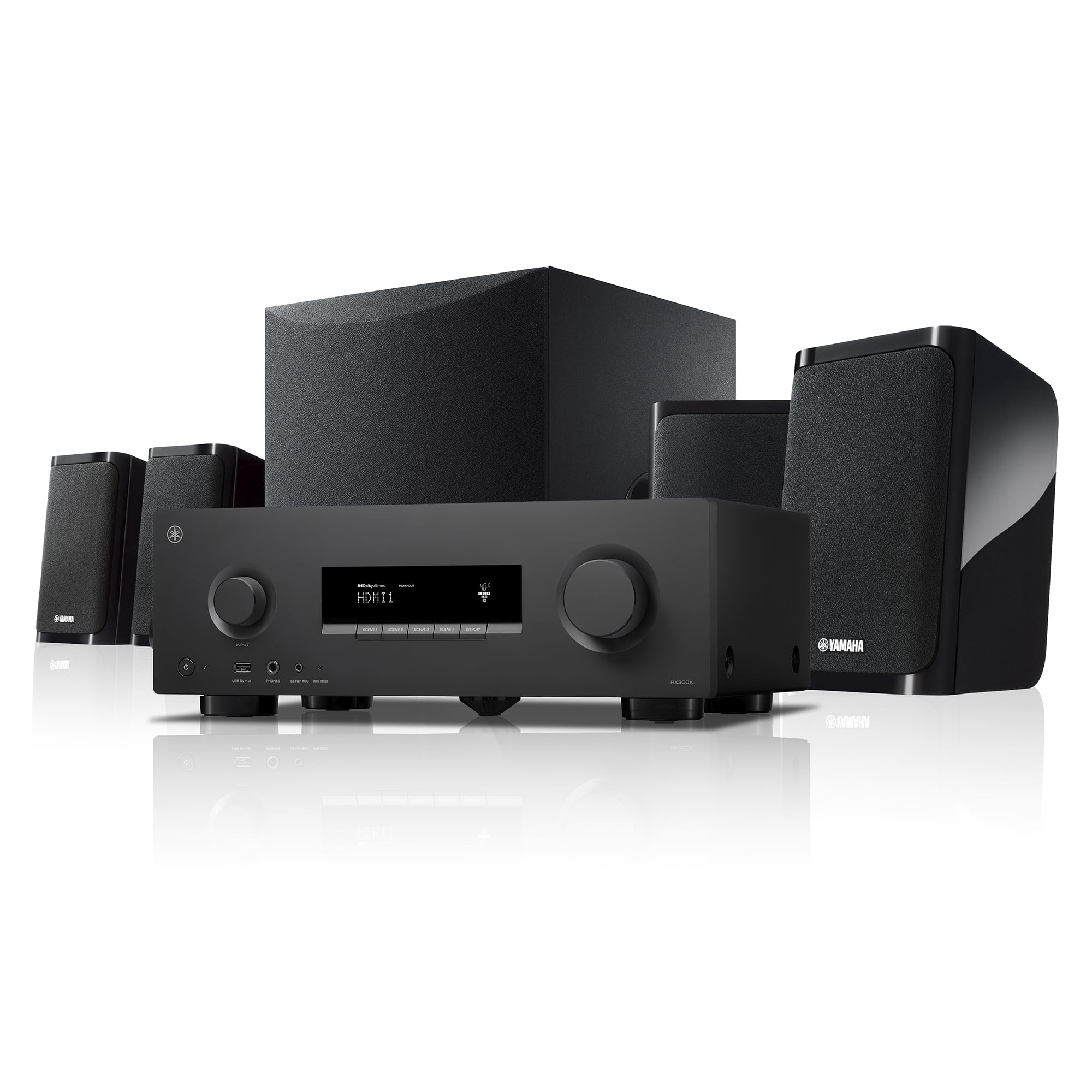 YAMAHA YHT-4970U 5.1-Channel Home Theater System - Dolby Atmos 4K120 8K AV Recei