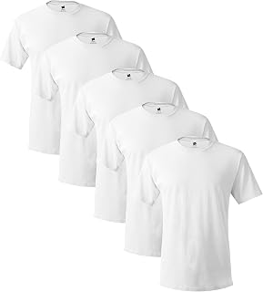 Hanes Big Men's Tagless ComfortSoft Crew Undershirt Tall, White 5-Pack,X-Large Big Tall