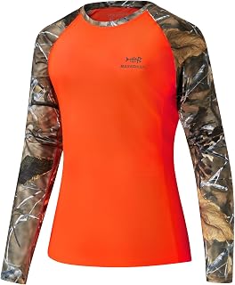 BASSDASH Women's Camouflage Hunting Shirt Long Sleeve UPF 50+ Sun Protection Performance Shirt Fishing Hiking