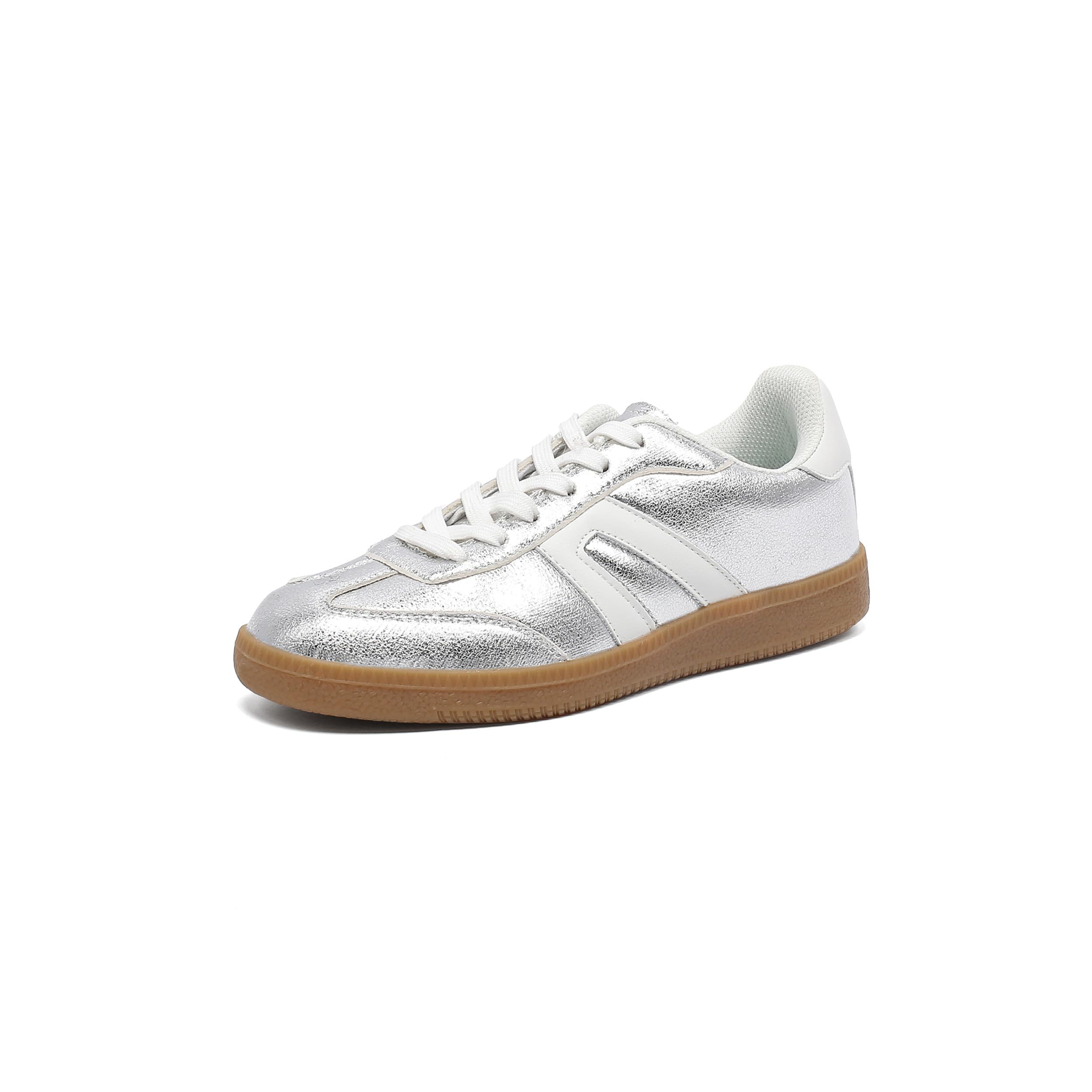 Women's Retro Gum Sole Fashion Sneakers-Lace Detail Casual Retro Walking Shoes-G