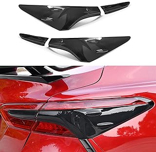 Xhfarce Tail Light Lamp Cover Guard Trim 4Pcs Tail Light Frame Bezels Decoration Compatible with Toyota Camry 2024 2023 2022 2021 2020 2019 2018 Accessories