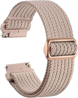WOCCI Soft Woven Nylon Watch Bands with Sliding Buckle, Suitable for Small and Large Wrists, Band Width 18mm 20mm 22mm 24mm