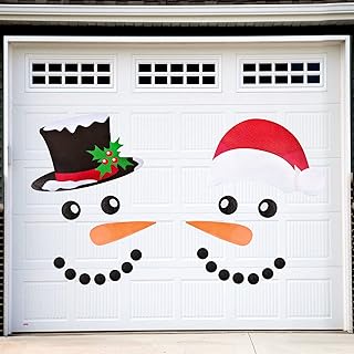22 Pcs Magnet Merry Christmas Decorations, Garage Door Decor, Reflective Magnets Snowman Stickers, Car Magnet, Refrigerator Decal for Fridge, Home Xmas Holiday