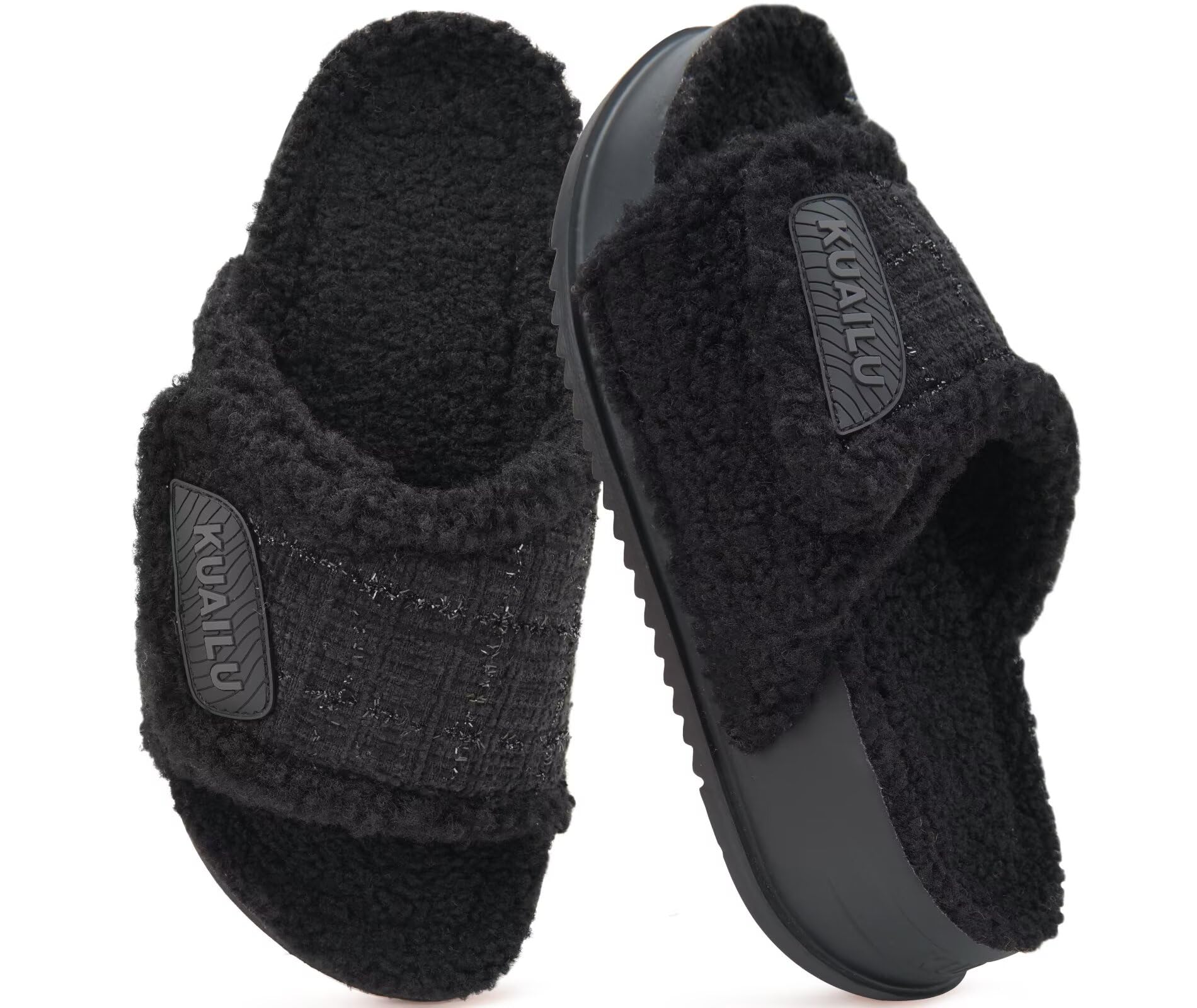 KuaiLu Cushion Slippers for Women with Orthotic Arch Support
