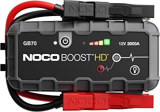 NOCO Boost GB70 2000A UltraSafe Jump Starter, 12V Lithium Battery Booster | Spark-Proof & Reverse Polarity Protection, For Car, Truck, Motorcycle, SUV, Boat, ATV, RV, up to 8.0L Gas & 6.0L Diesel