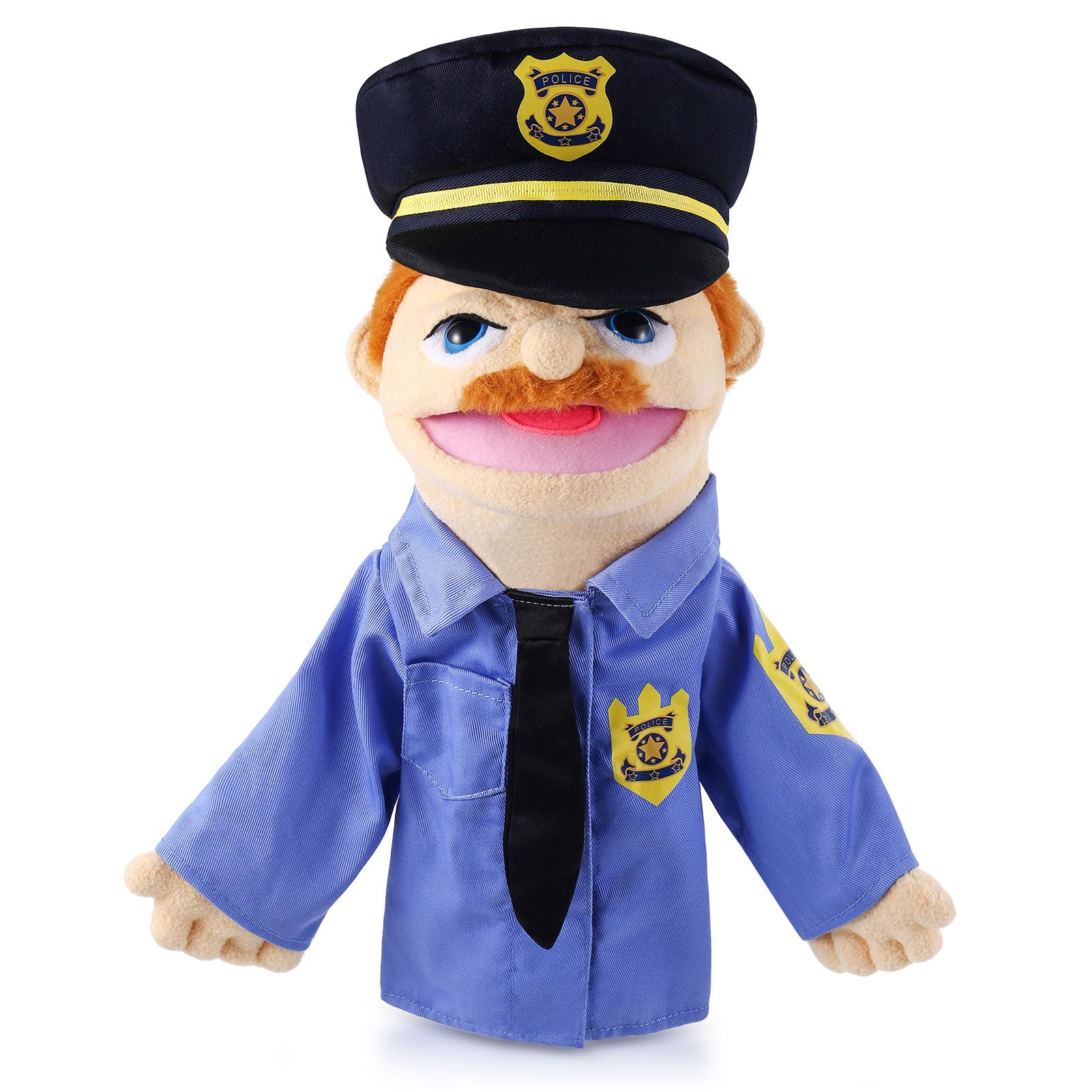 Role Play Hand Puppets Hand Plush Chef Doctor Fireman Pirate Detective Athlete N