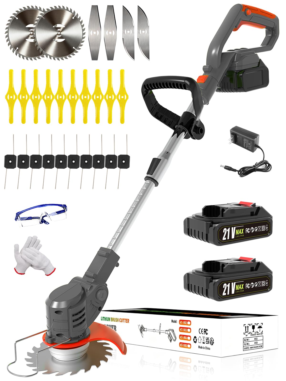 Electric Weed Wacker Battery Powered,Lightweight Weed Trimmer Lawn Edger | with 