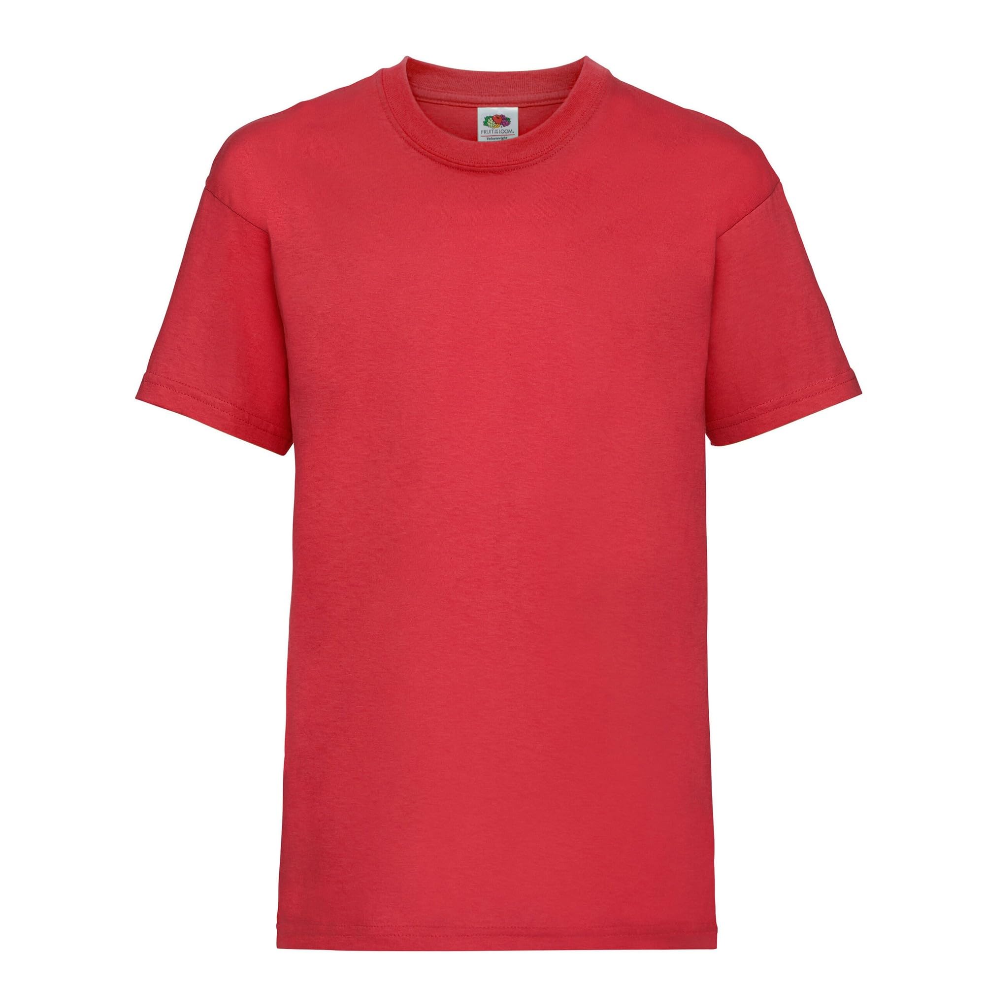 Fruit of the Loom Kids Value Short Sleeve T Shirt Red 5-6