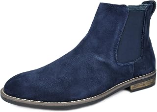 Bruno Marc Men's Chelsea Boots Dress Suede Leather Boots