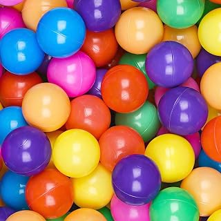 VivaVolt 2.2 Inch Crush-Proof Plastic Ball Pit Balls for Kids | BPA & Phthalate Free non-toxic balls for playpens, tunnels, indoor outdoor toddler play & holiday party decor.