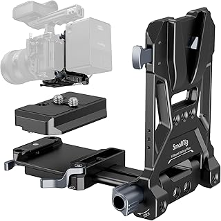 SmallRig Foldable V Mount Battery Plate, All-in One Mounting Solution | for Mirrorless/DSLR Cameras, with Modular Plate for Arca, Compact Camera Video Rig, for NEEWER V Mount Battery PS099E