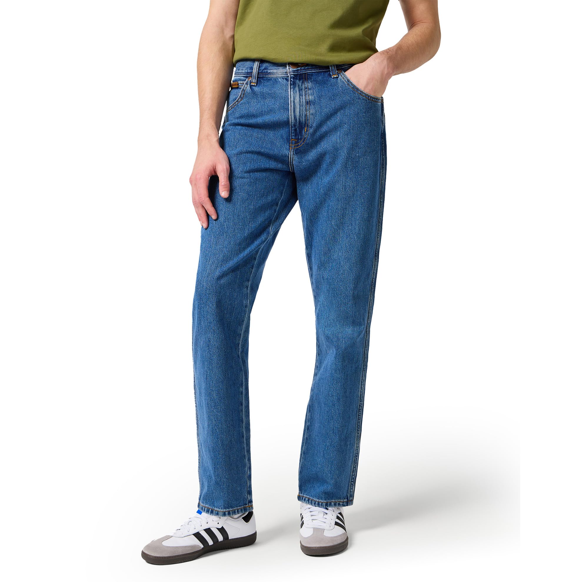 Wrangler - Men's Jeans - Authentic Straight Fit - Texas - Darkstone