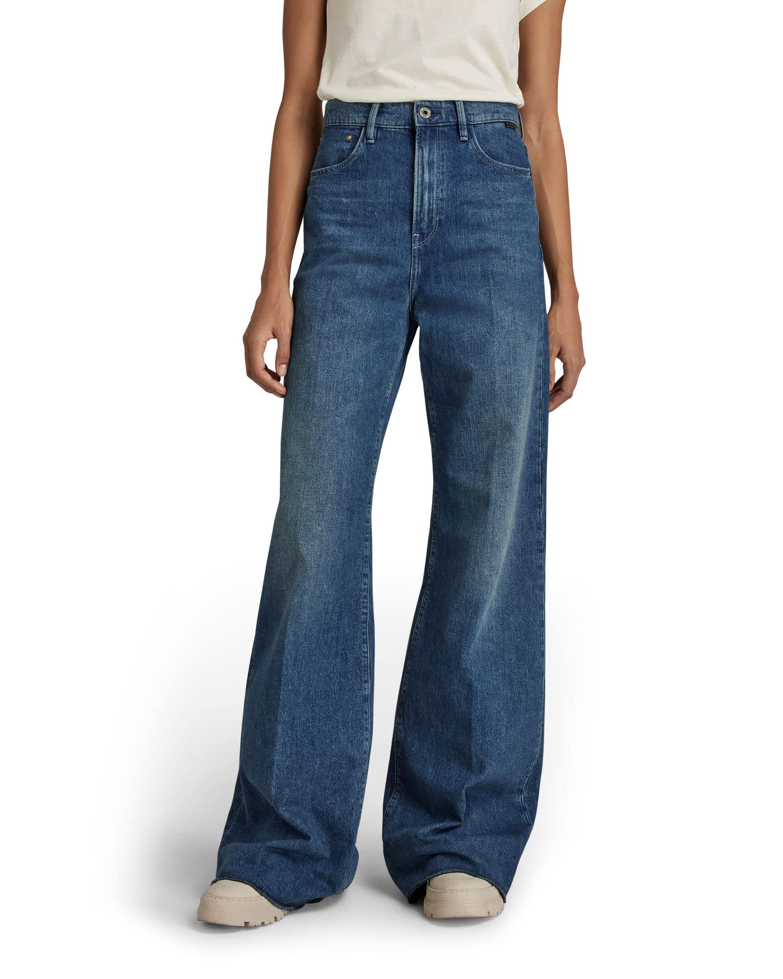 G-STAR Women's Deck Ultra High Wide Leg Jeans