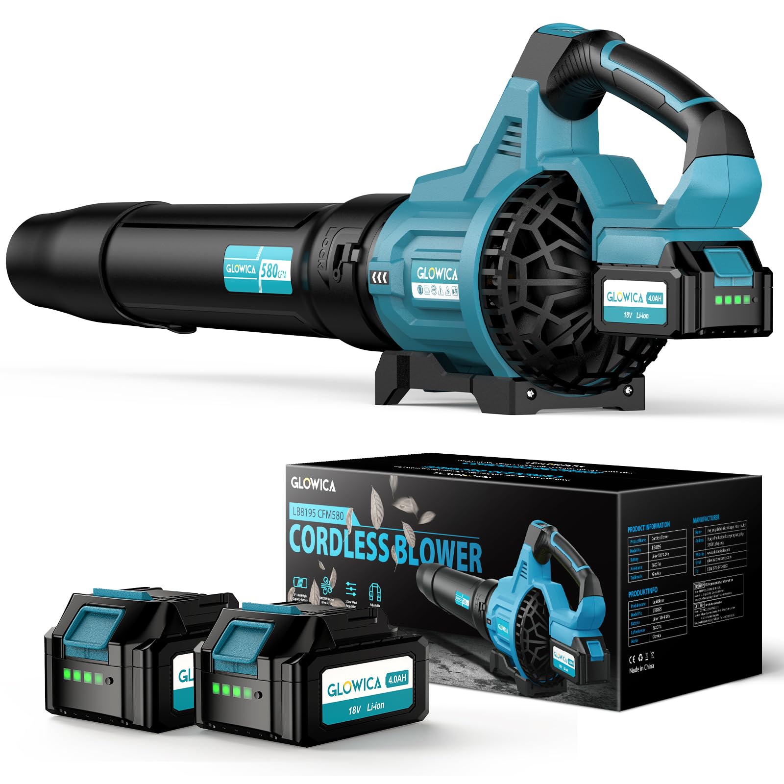 2026 Upgrade Leaf Blower Cordless,8000mAh with Fast Charger, Lightweight | Elect