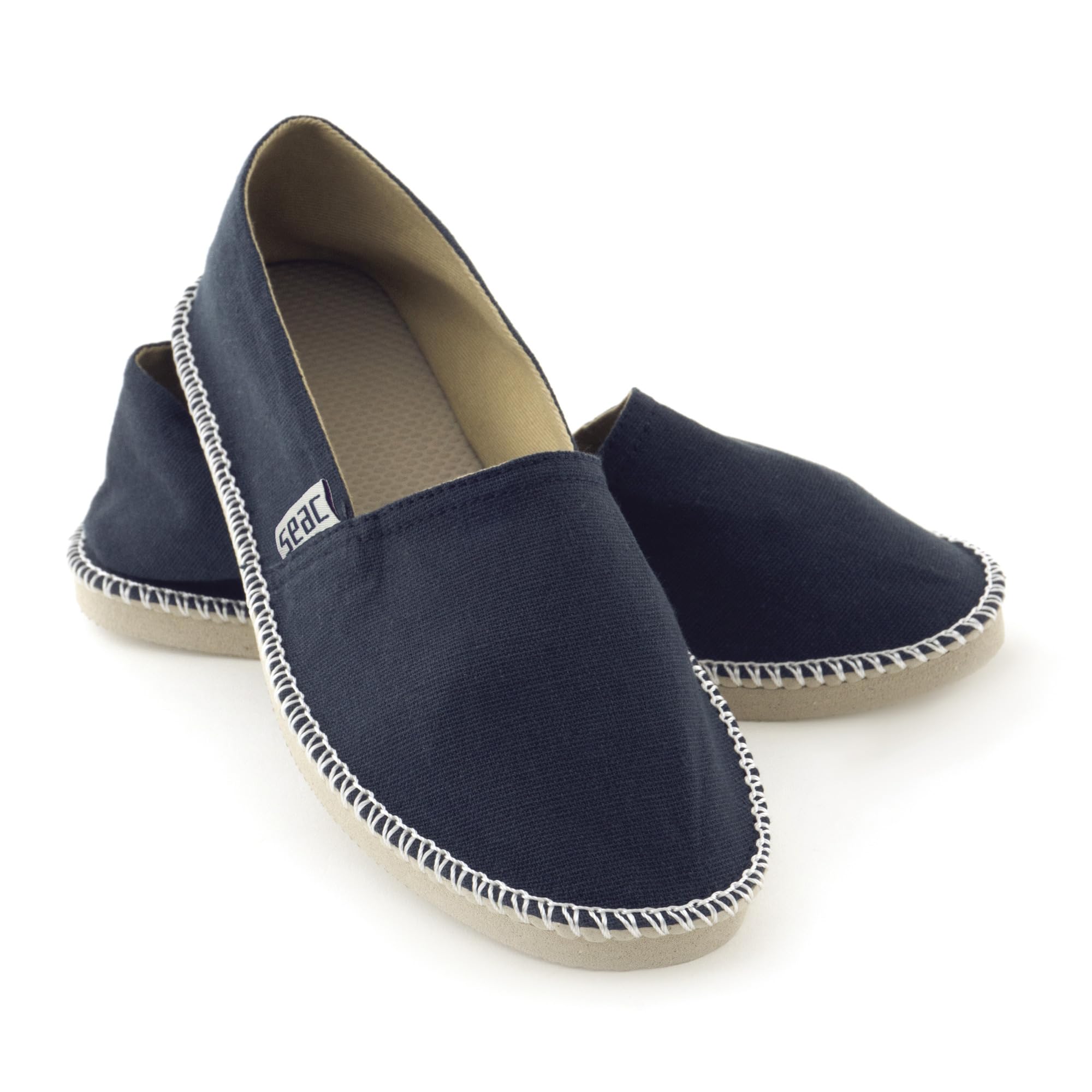 SEAC Malaga Espadrilles for Women and Men in Canvas and Classic Exposed Seams, N