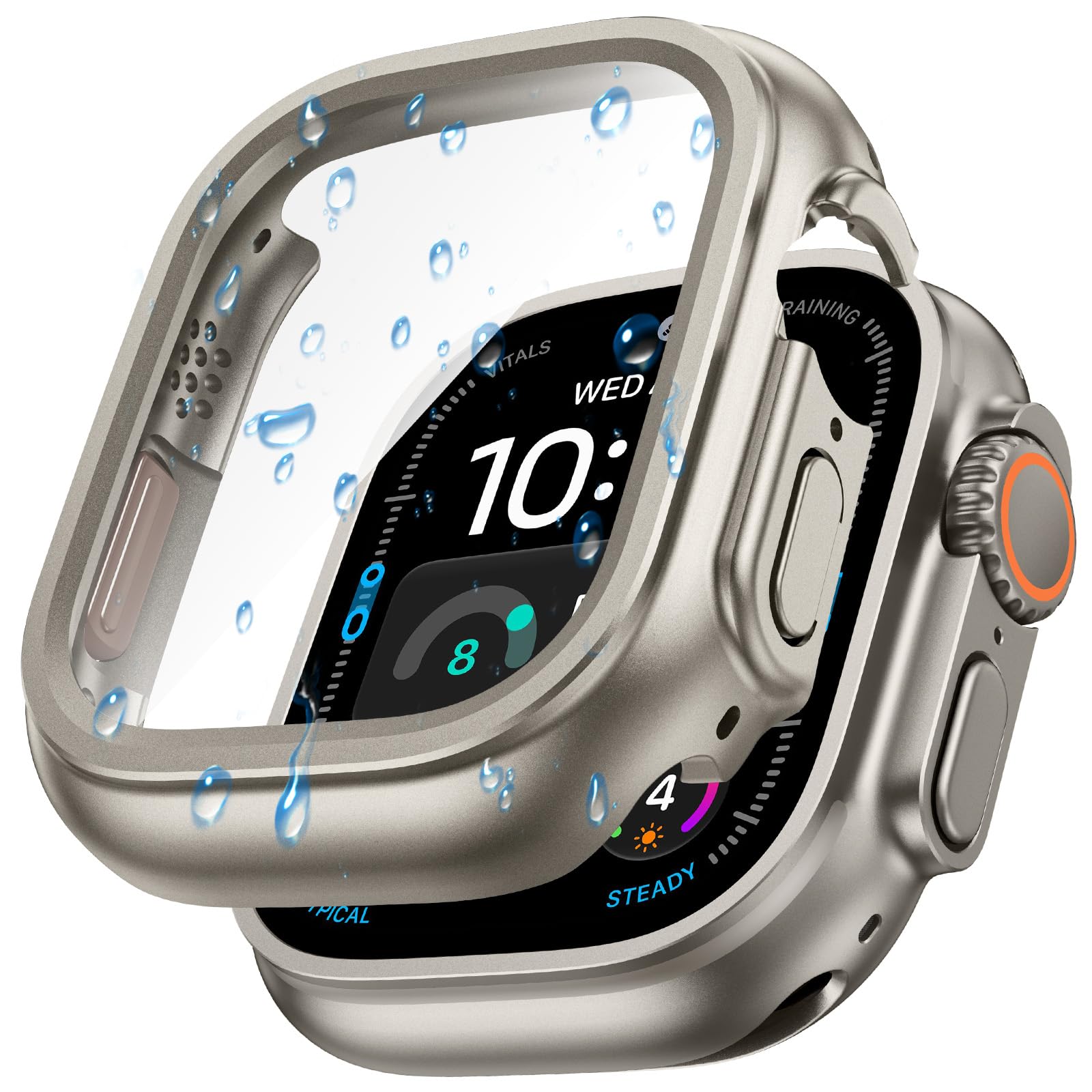 Goton IP67 Waterproof Case with Glass for Apple Watch Ultra 4/3/2/1 49mm | Water
