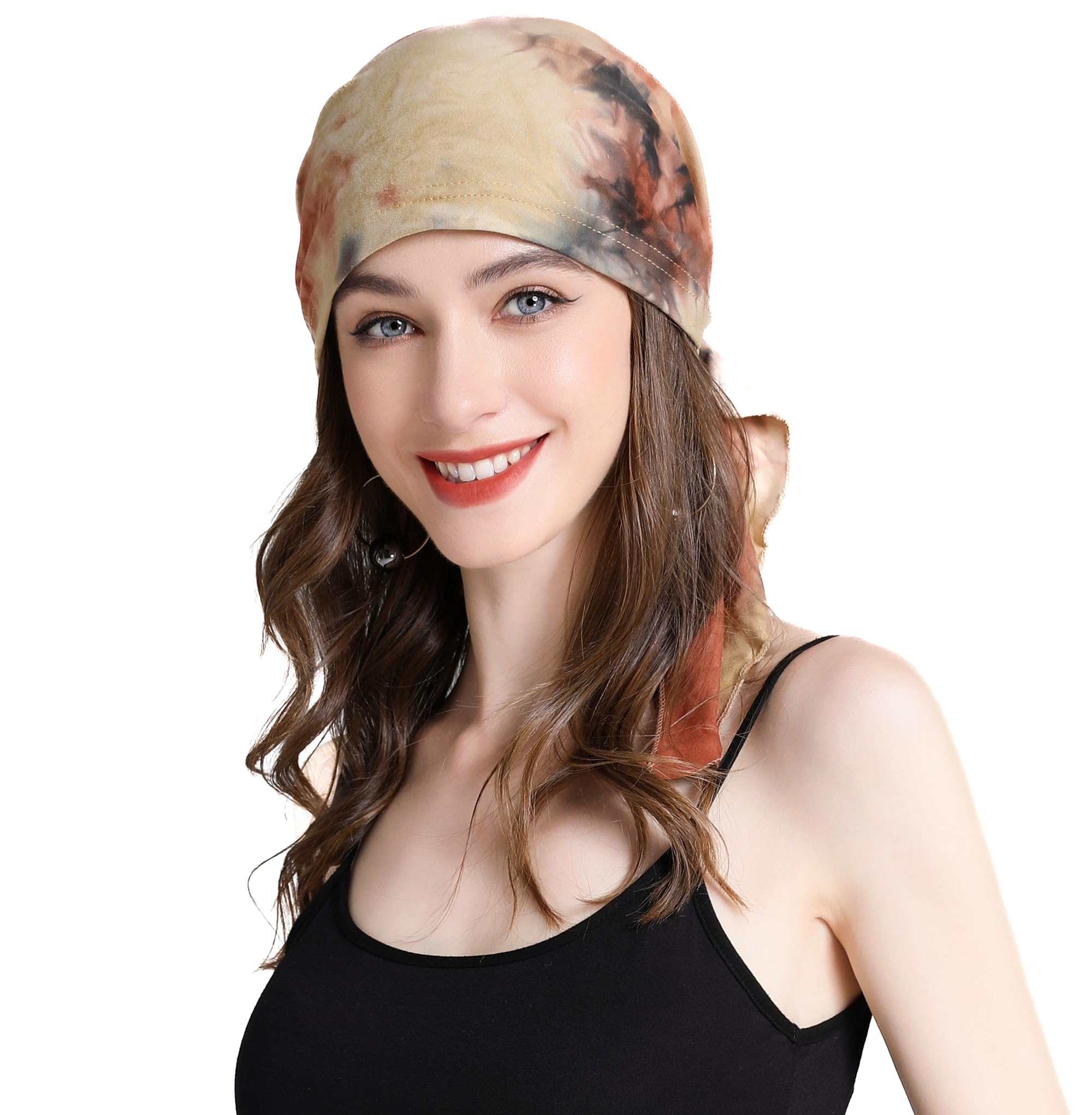 ZLYC Chemo Headwear Pre Tied Head Scarf Headwrap Beanie for Women