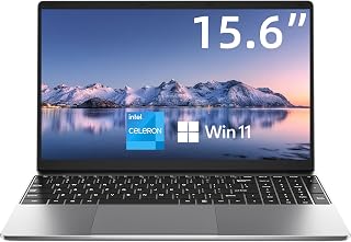 Jumper 15.6 Inch Laptop HD Display, 4GB RAM 128GB Storage Expandable 1TB, 2 Cores Celeron, Windows 11 Laptops Computer, Wi-Fi 5, BT4.2, Type-C, Numpad, for Students and Business.
