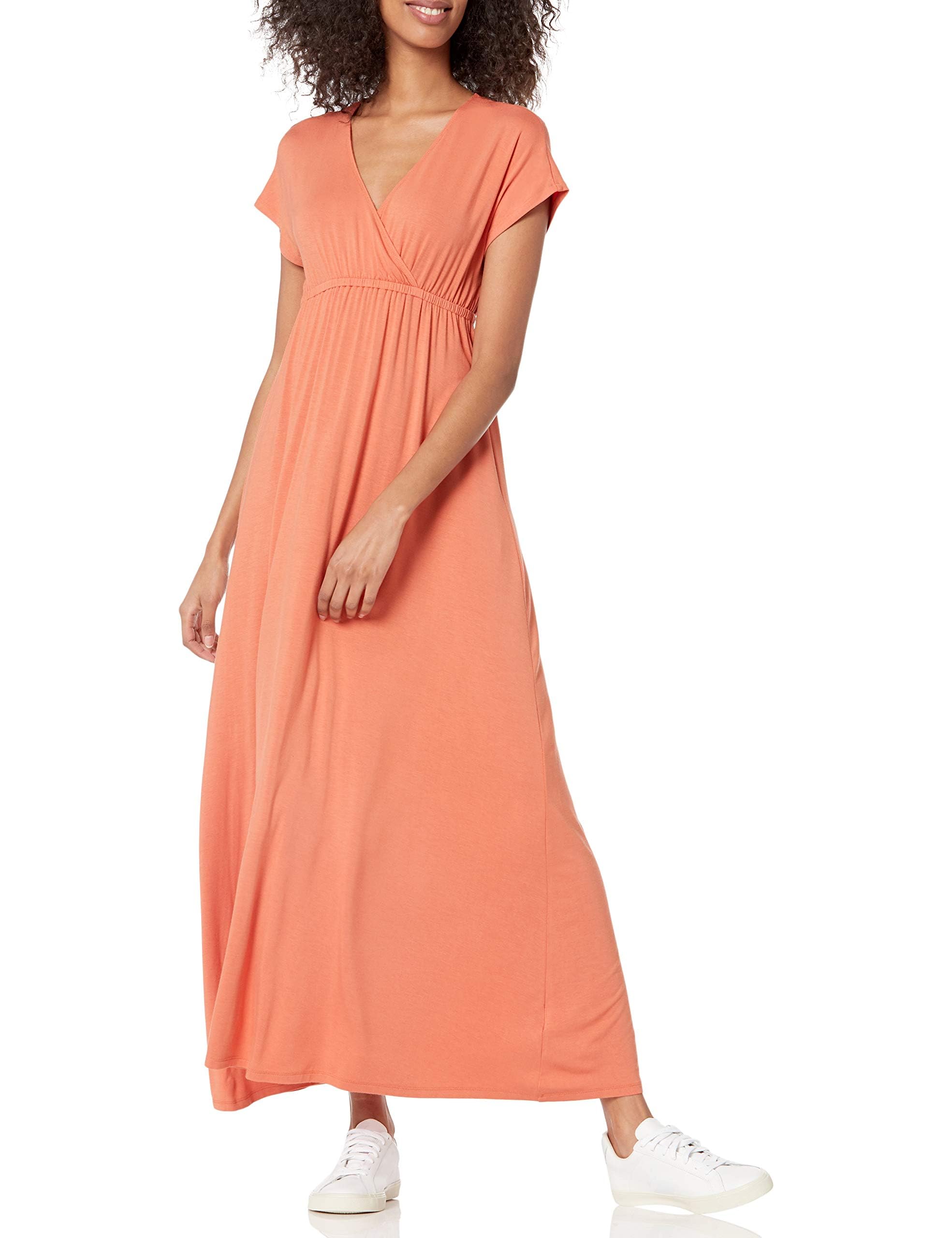 Amazon Essentials Damen Tailliertes Leichtes Sommer-Maxikleid (Erhältlich in Übe