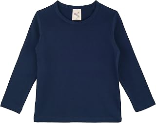 Lilax Girls Basic Long Sleeve Round Neck T-Shirt