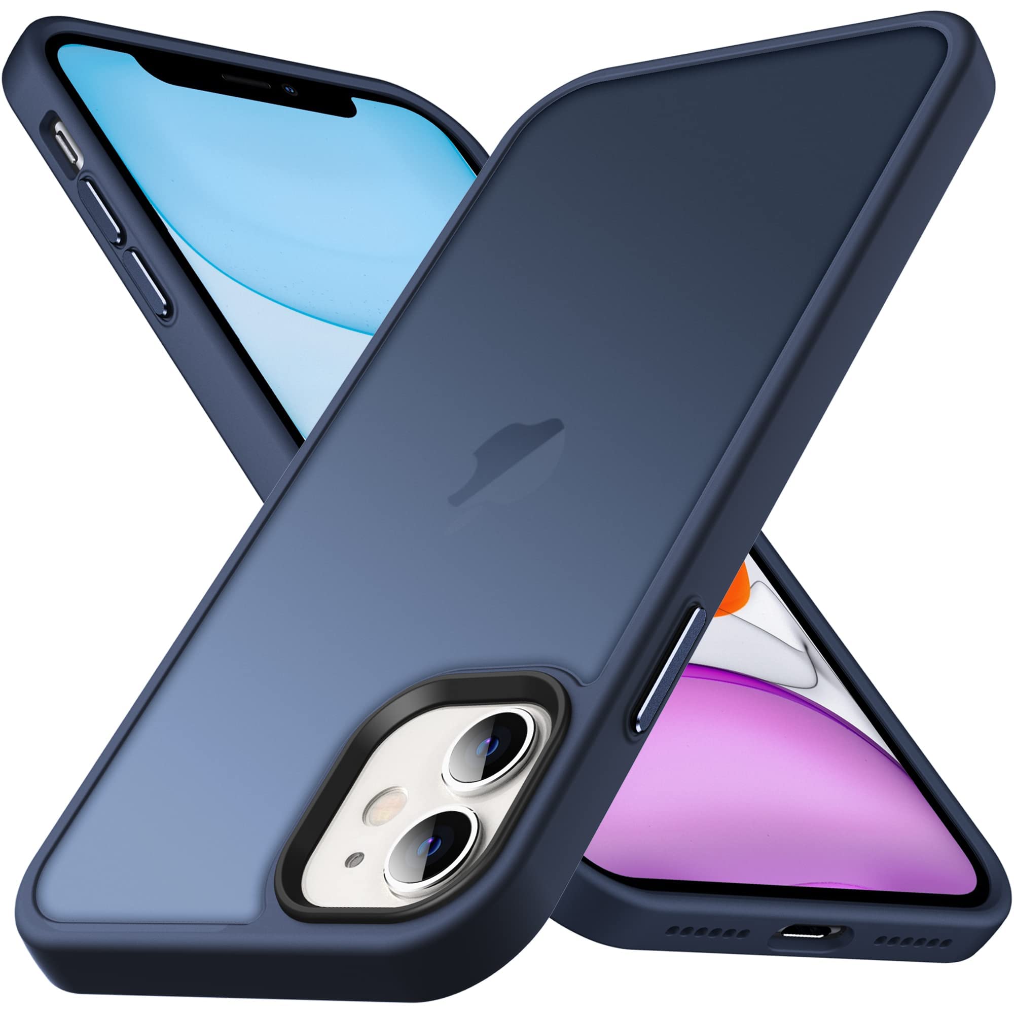 Anqrp Designed for iPhone 11 Case Blue [Support Wireless Charging], [Silky Touch
