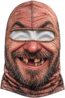 Old Man Ski Mask - Funny Realistic Face Balaclava for Men Women | Funny Ski Mask Full Face Neck Cover, Novelty Winter Face Cover for Skiing Snowboarding Outdoors & Funny Party Prank Gift