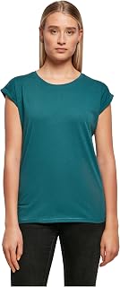 Build Your Brand Women's Ladies Extended Shoulder Tee T-Shirt