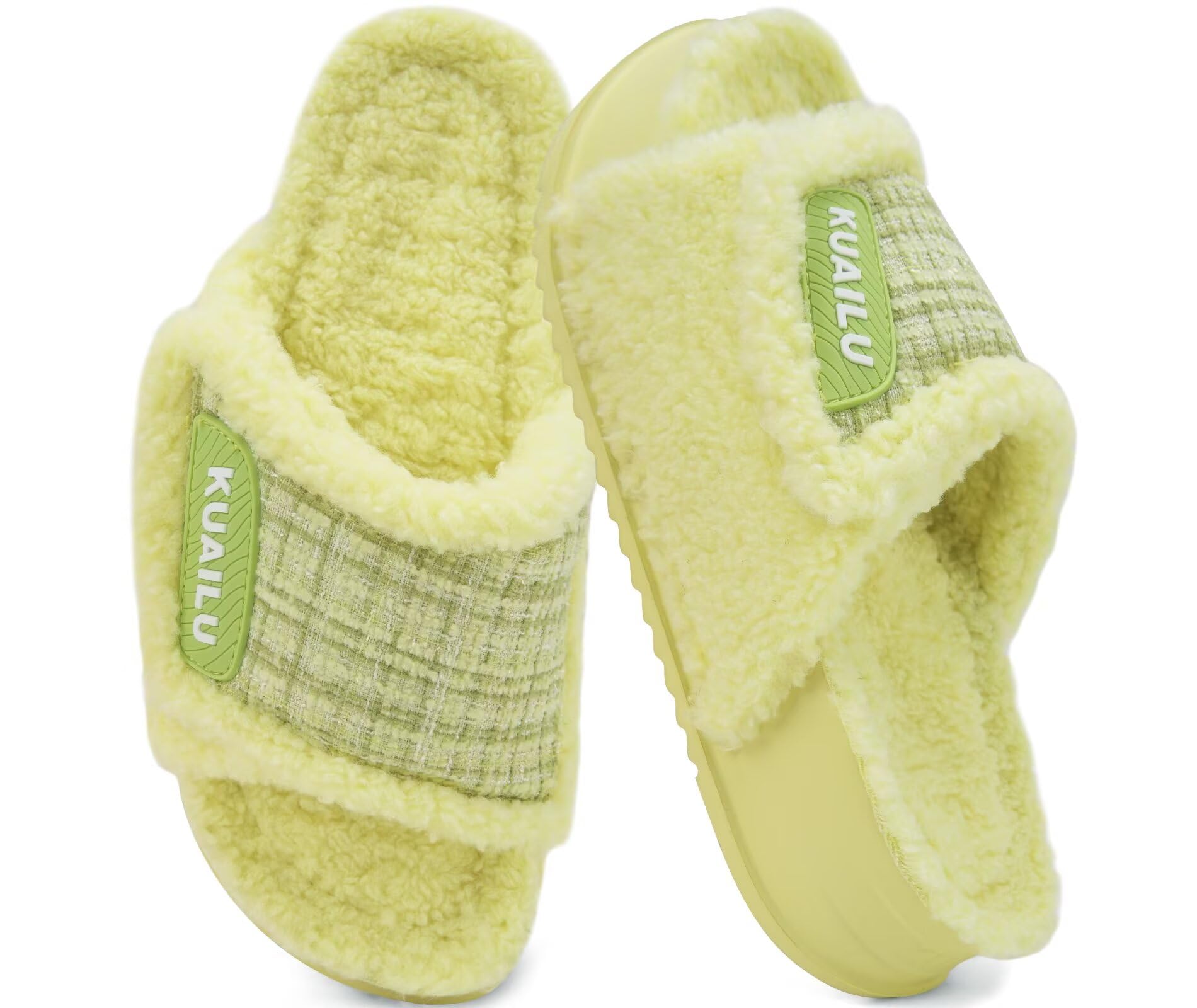 KuaiLu Cushion Slippers for Women with Orthotic Arch Support