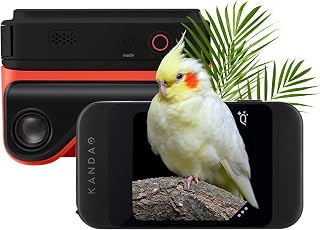 KanDao 3D Camera, Instant Photo and Video 3D Camera, Stereoscopic Camera, 2.54 Inch Touch Screen, Anti-Shake, Image Stabilization, QooCam Ego, Black