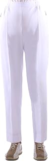 FASHION YOU WANT Women's senior trousers, slip-on trousers with elastic waistband, short size, ideal for grandmas in need of care, easy to put on
