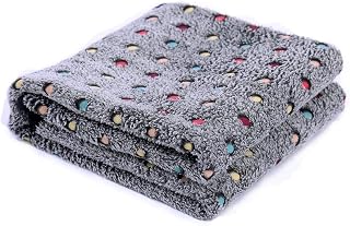 Pet Blanket, Coral Flannel Pet Blanket for Dogs and Cats, Pet Mat for Small Dogs, Washable, Soft Fluffy Pet Blanket for Small Puppies, High Fleece