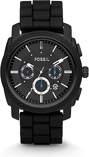 FOSSIL Machine Watch for Men, 45mm Quartz Chronograph Movement with Stainless Steel or Leather Strap