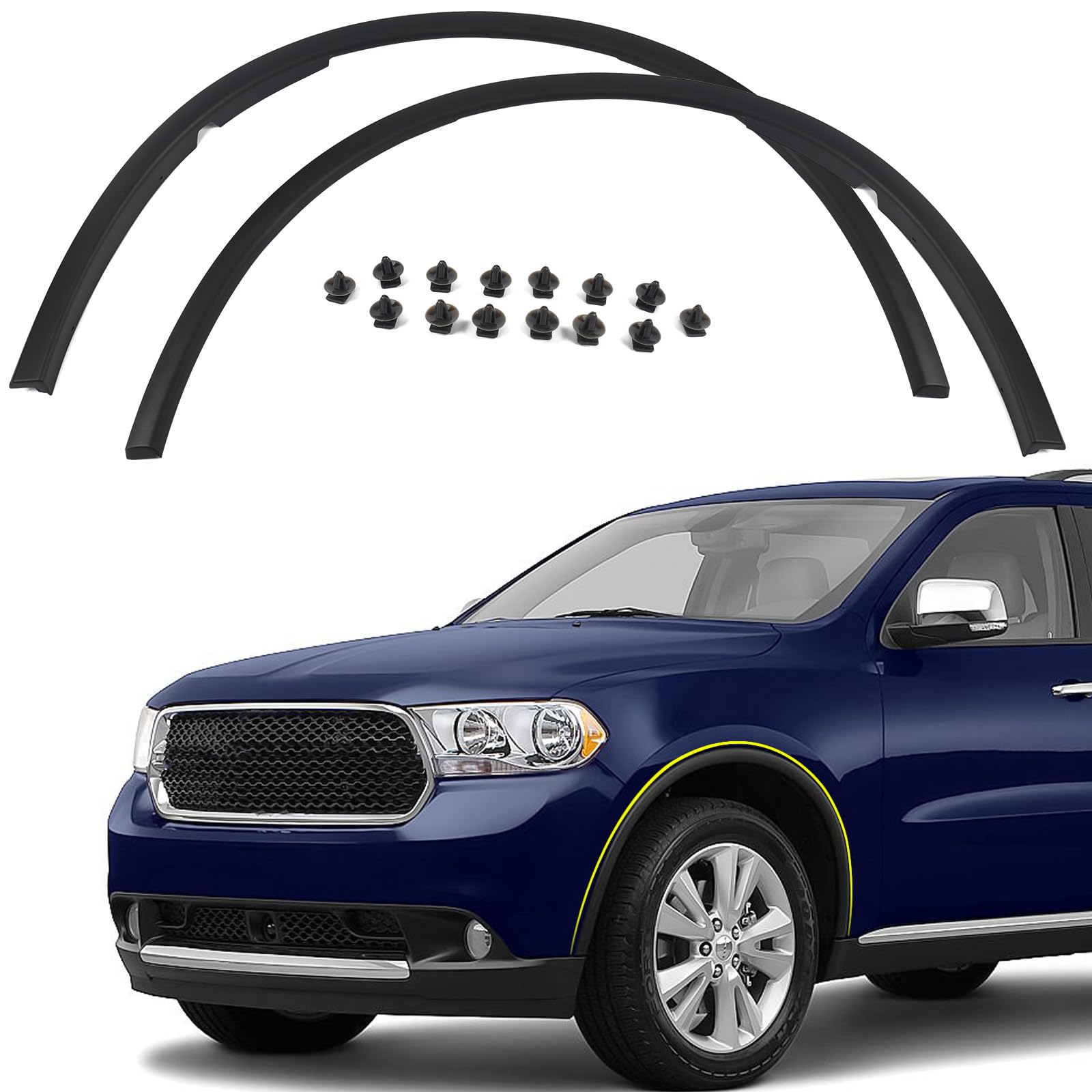 FIONE PA Front Wheel Arch Fender Trim Moulding for Dodge Durango 2011-2018 | lef