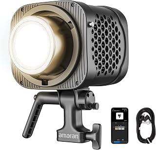 amaran Halo 300x 305W Bi-Color COB Video Light, 16,200 Lux @1m, All-in-One Monolight Design, Metal Bowens Mount, CRI 96+, TLCI 97+, DMX & App Control, Quiet High-Output Studio Light