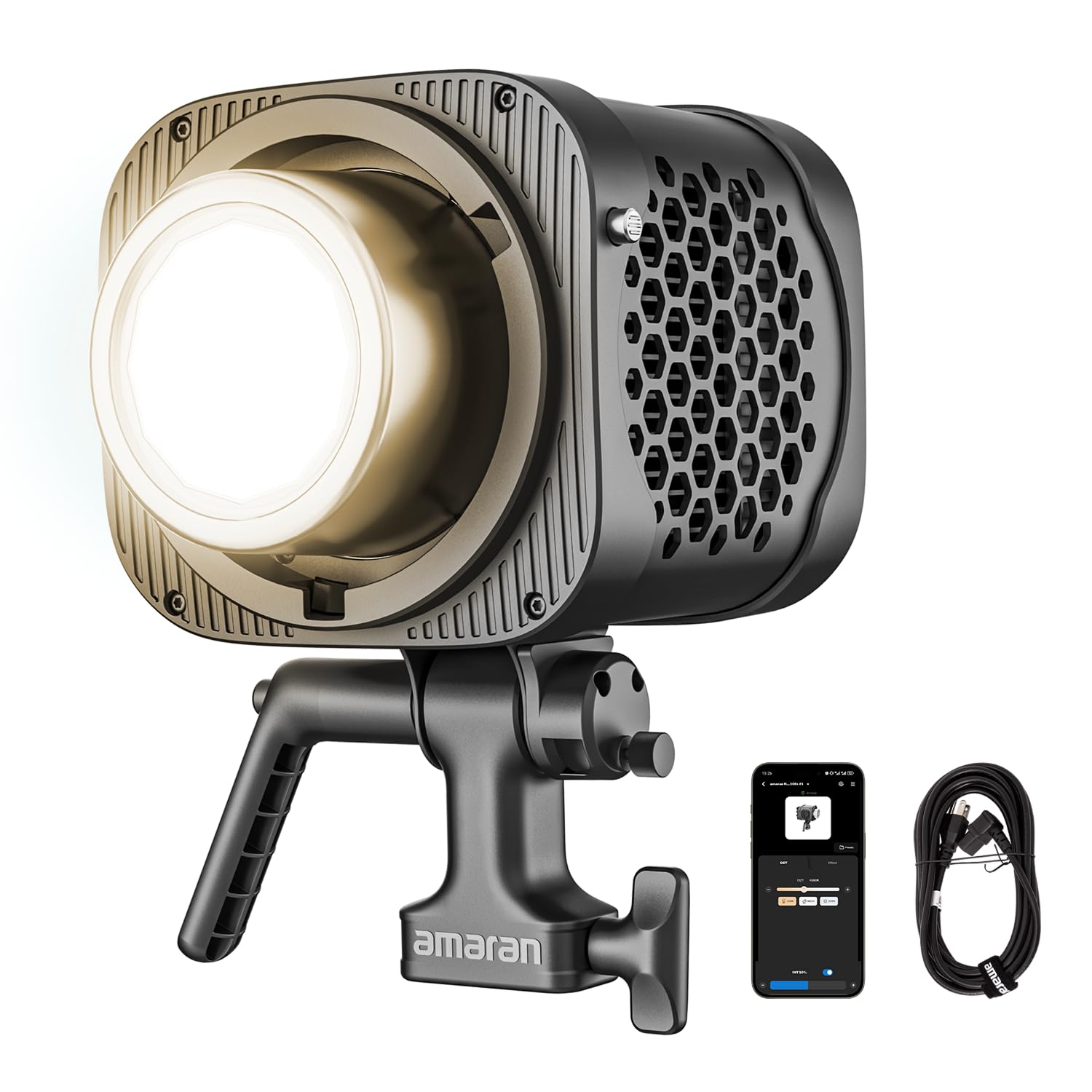 amaran Halo 300x 305W Bi-Color COB Video Light, 16,200 Lux @1m, All-in-One Monol
