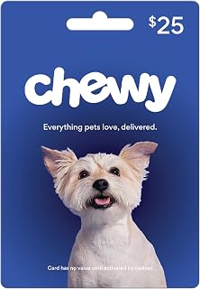 Chewy Physical Gift Card - $25