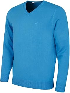 Calvin Klein 2026 Golf Jersey Cotton Soft V-Neck Easy Care Men