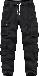 APTRO Mens Camouflage Cargo Trousers Leisure Stretch Waist Work Trousers Long Cotton Jogging Pants with 8 Pockets LT23