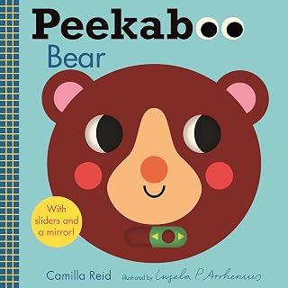 Peekaboo: Bear: (An Interactive Board Book for Babies & Toddlers with Mirror & Sliders to Push, Pull, or Turn. Cute Artwork Includes Ladybugs, Bunnies, Butterflies, & More) (Peekaboo You)