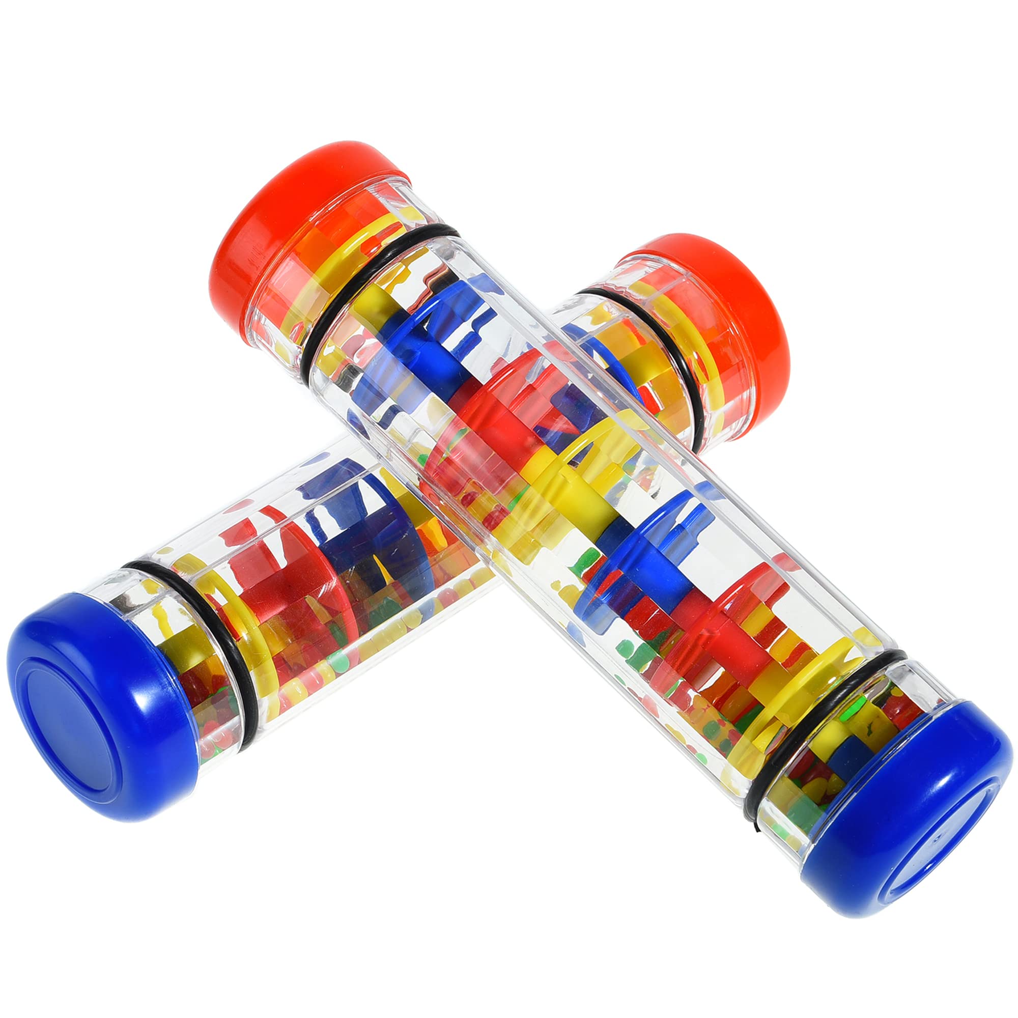 MIHEY 2 Pack Rain Stick Toys for Kids & Toddlers | 8 Inch Rainmaker Rainsticks S