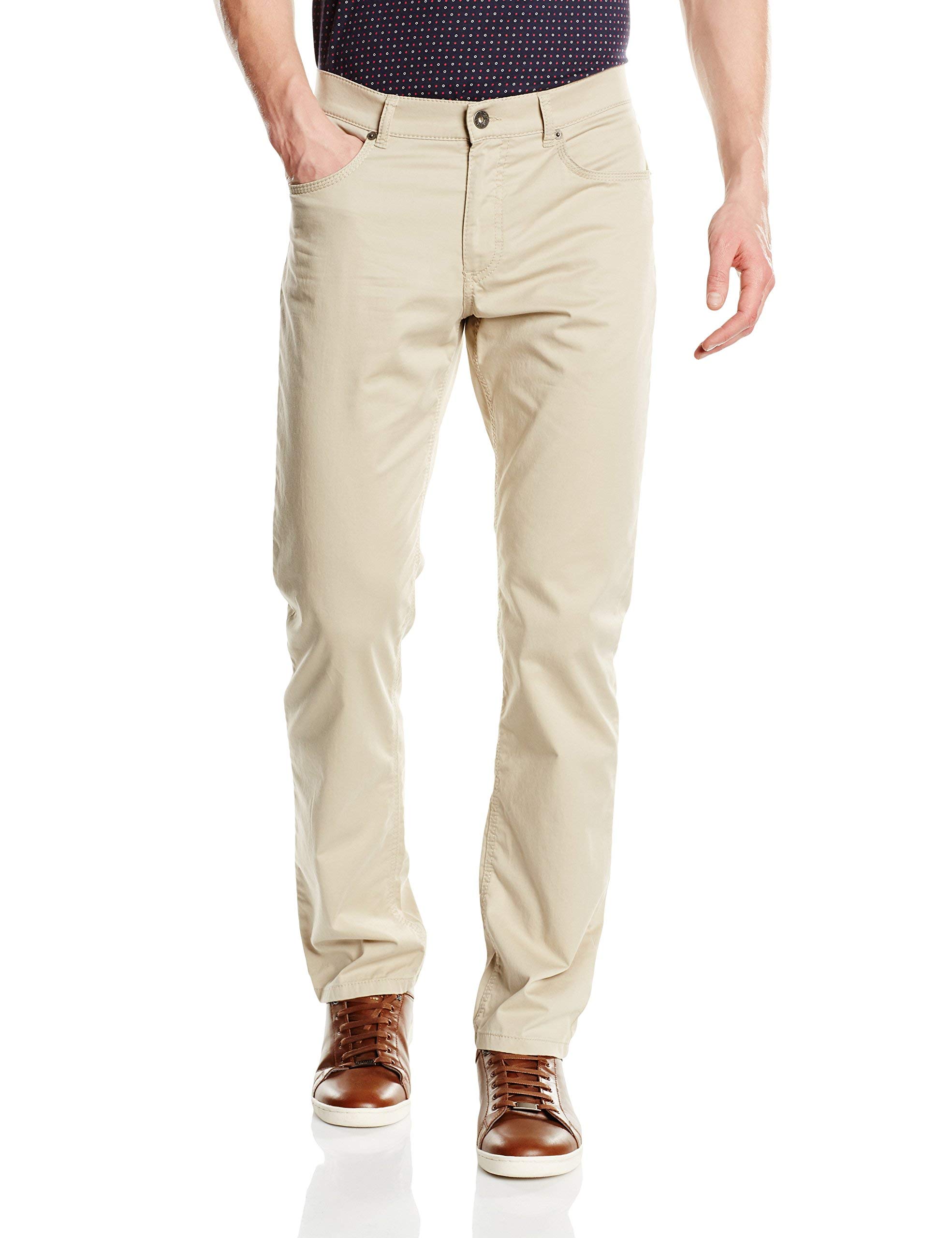 Brax Men's Style Cooper Fancy Marathon Flat Weave Straight Leg Trousers - Straig