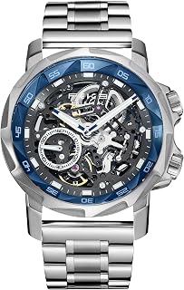 FEICE FM511 Skeleton Auto Watch, Sapphire Luminous 5ATM Steel Strap.